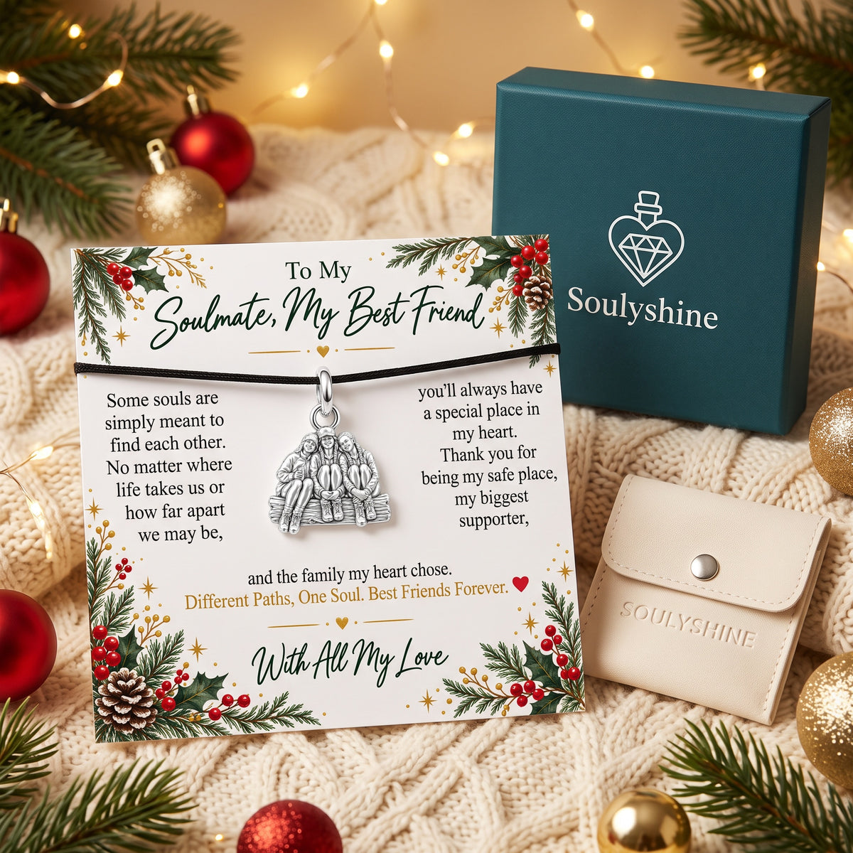 To My Soulmate, My Best Friend: One Soul Charm Bracelet