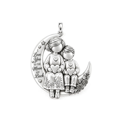 To the Moon and Back Moonlit Bond Charm and Polyester Cord Bracelet Set