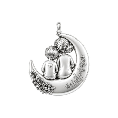 To the Moon and Back Moonlit Bond Charm and Polyester Cord Bracelet Set