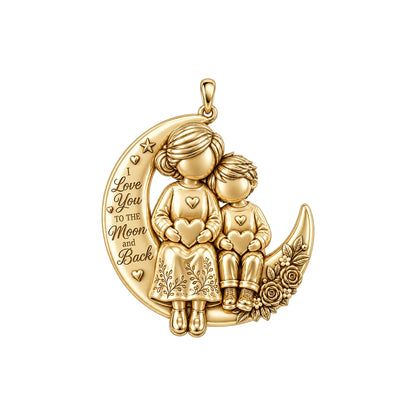 To the Moon and Back Moonlit Bond Charm and Polyester Cord Bracelet Set
