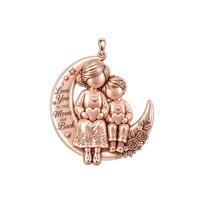 To the Moon and Back Moonlit Bond Charm and Polyester Cord Bracelet Set