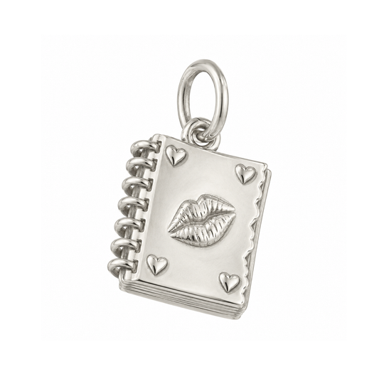 Torn Spiral Notebook Charm — Silver — 50-works-silver-20260916-157