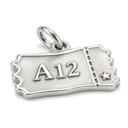 Travel Ticket Charm — Silver Super Macro | charm-topics-remaining-444-2026-09-14 | topic-025