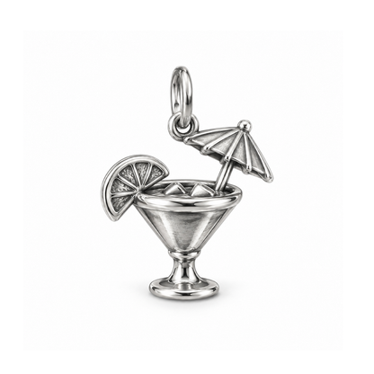 Tropical Cocktail Charm — Silver | charm-topics-remaining-444-2026-09-14 | topic-113