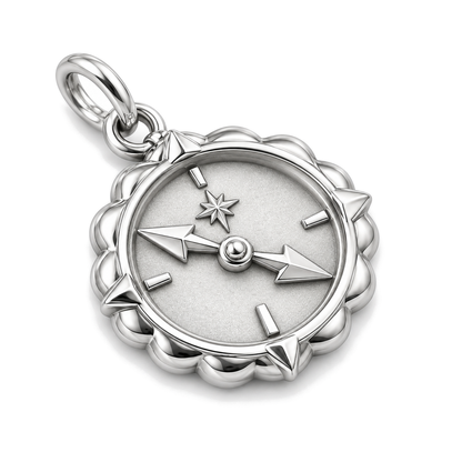 True North Charm — Silver Super Macro | charm-topics-remaining-444-2026-09-14 | topic-139