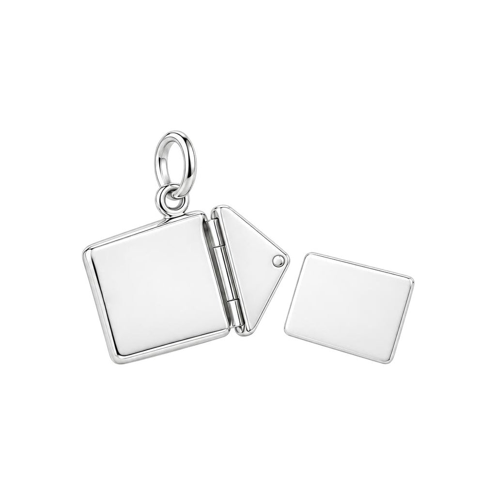 Tucked Away Love Letter Charm Bracelet – Personalized Mom Gift – back of the charm, engraving area