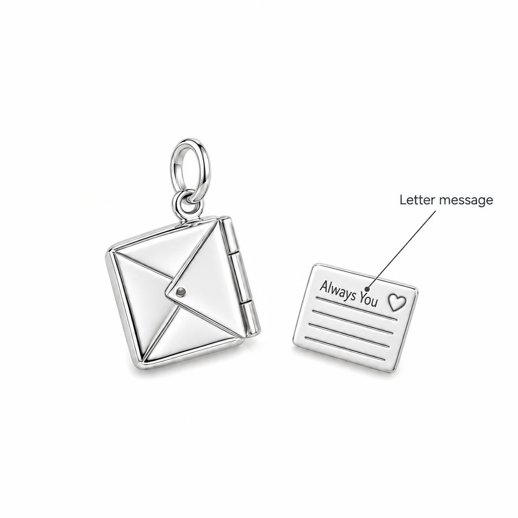 Tucked Away Love Letter Charm Bracelet – Personalized Mom Gift – personalization guide