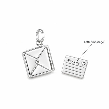 Tucked Away Love Letter Charm Bracelet – Personalized Mom Gift – personalization guide