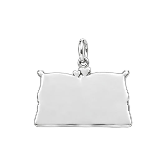 Tucked In Together Charm Bracelet – Personalized Couple Gift – back of the charm, engraving area