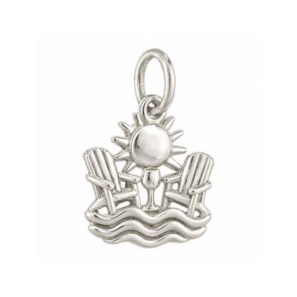 Two Beach Chairs Charm — Silver — 50-works-silver-20260916-201