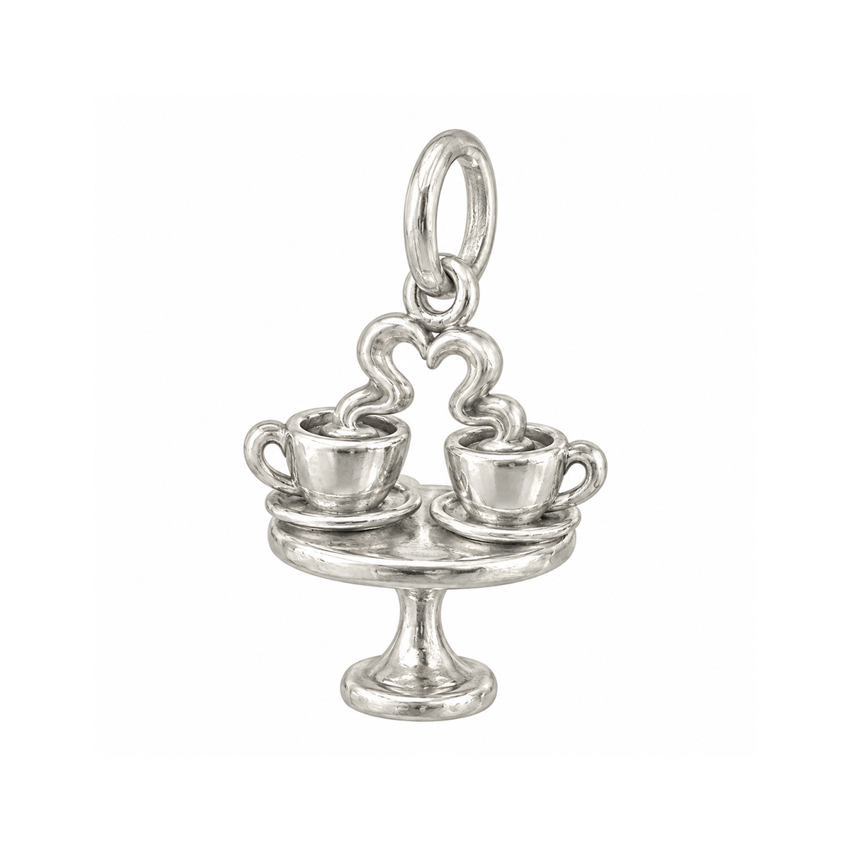 Two Coffee Cups Charm — Silver — 50-works-silver-20260916-121