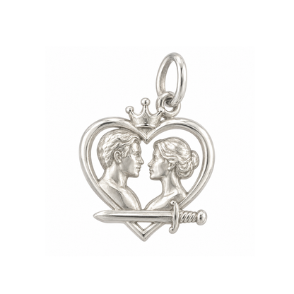 Two Faces in Profile Charm — Silver — 50-works-silver-20260916-114
