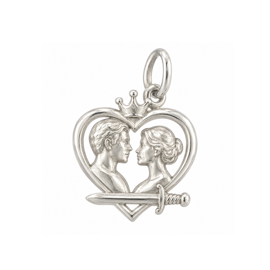 Two Faces in Profile Charm — Silver — 50-works-silver-20260916-114