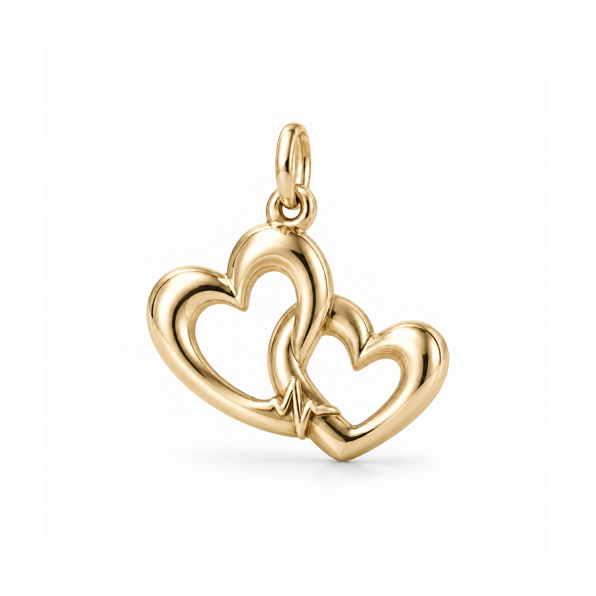 Two Hearts, One Beat Charm — Gold | charm-topics-remaining-444-2026-09-14 | topic-388