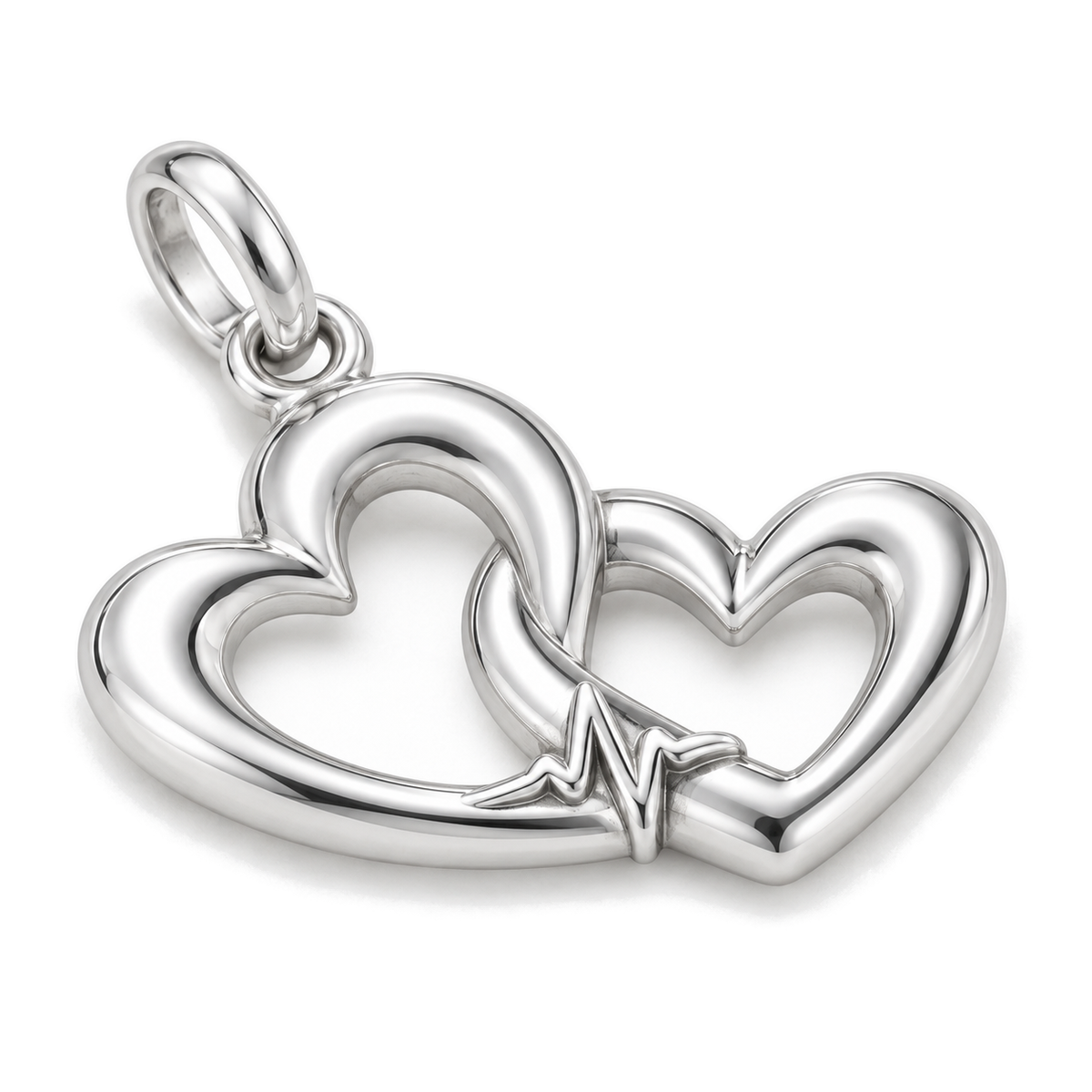Two Hearts, One Beat Charm — Silver Super Macro | charm-topics-remaining-444-2026-09-14 | topic-388