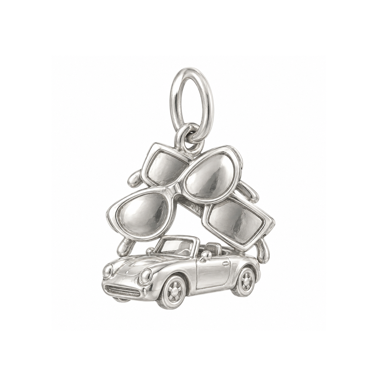 Two Pairs of Sunglasses Charm — Silver — 50-works-silver-20260916-137