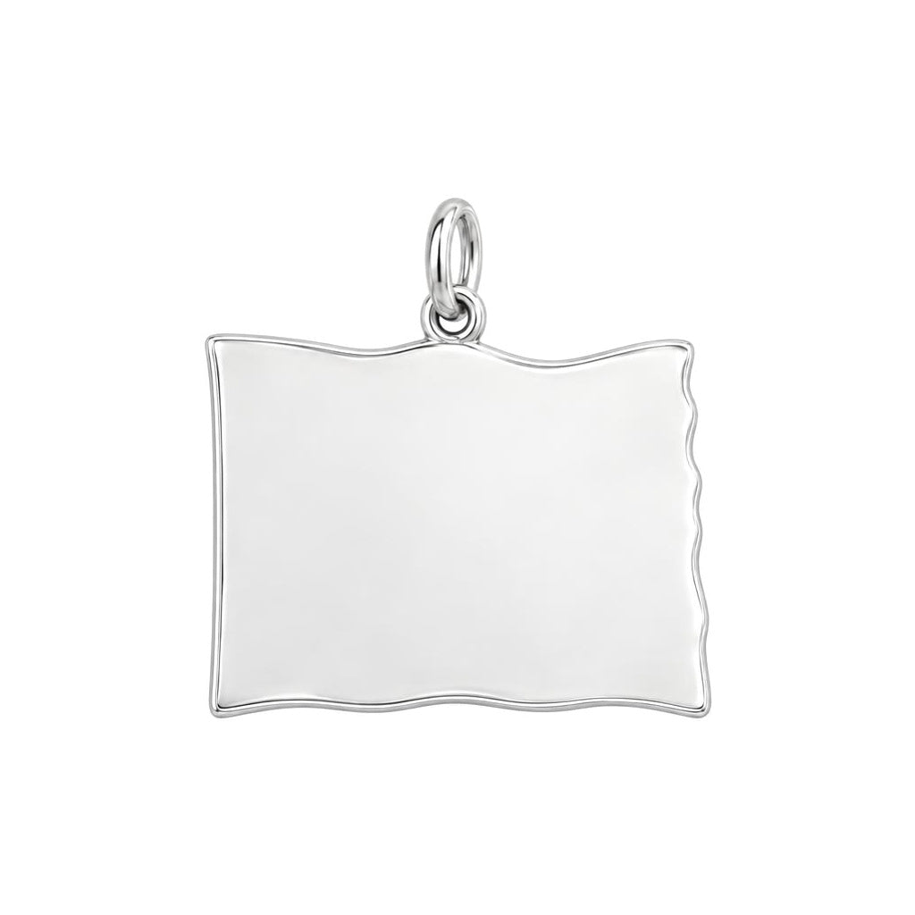 U.S. Veteran Honor Charm and Polyester Cord Bracelet Set – back of the charm, engraving area