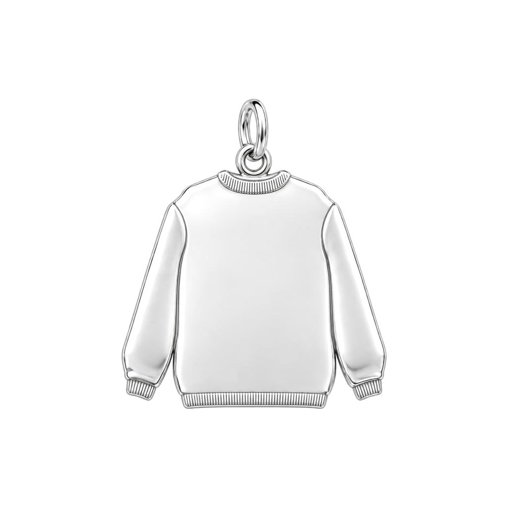 Ugly Hunting Sweater Charm Bracelet – Personalized Hunter Gift – back of the charm, engraving area