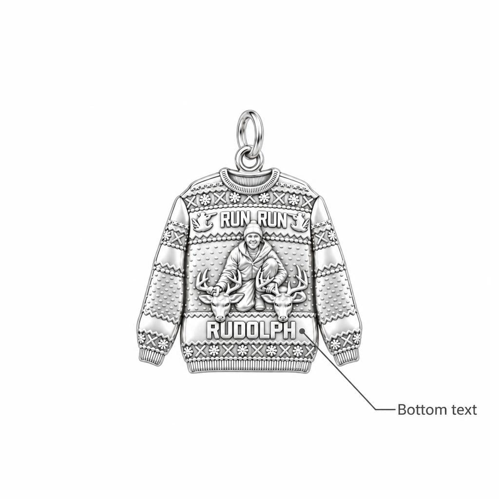 Ugly Hunting Sweater Charm Bracelet – Personalized Hunter Gift – personalization guide