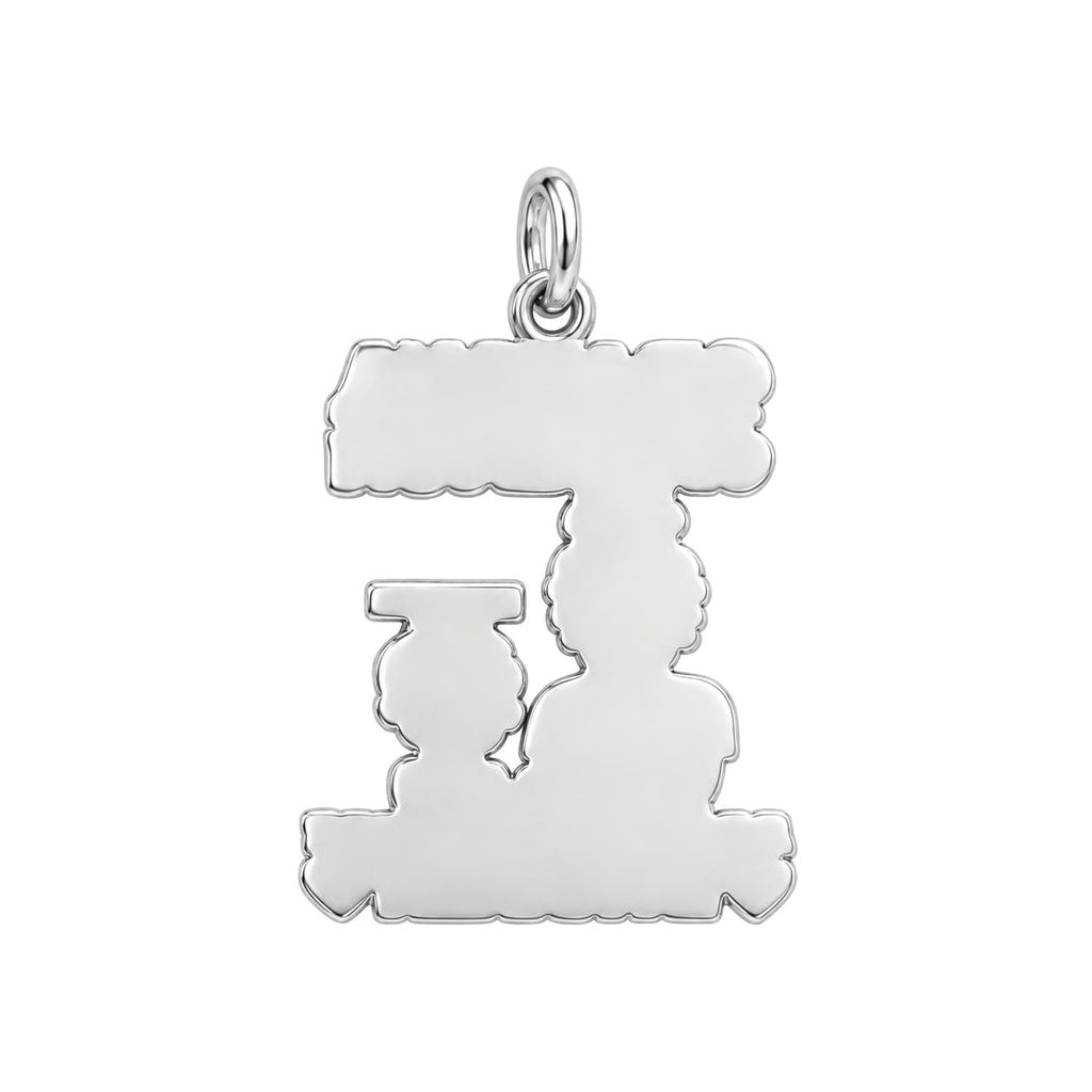 Unbreakable Bond Charm Bracelet – Personalized Grandma Gift – back of the charm, engraving area