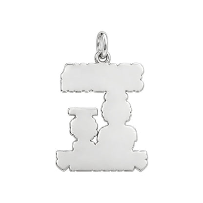 Unbreakable Bond Charm Bracelet – Personalized Grandma Gift – back of the charm, engraving area