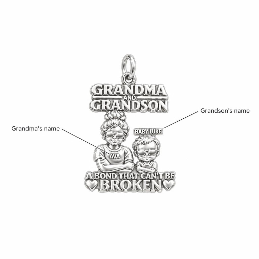Unbreakable Bond Charm Bracelet – Personalized Grandma Gift – personalization guide