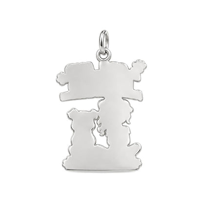 Unbroken Bond Charm Bracelet – Personalized Dog Mom Gift – back of the charm, engraving area