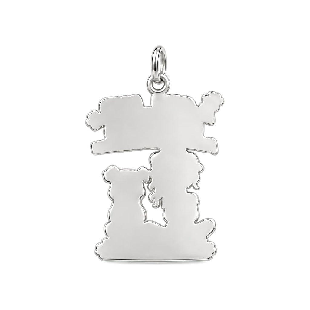Unbroken Bond Charm Bracelet – Personalized Dog Mom Gift – back of the charm, engraving area