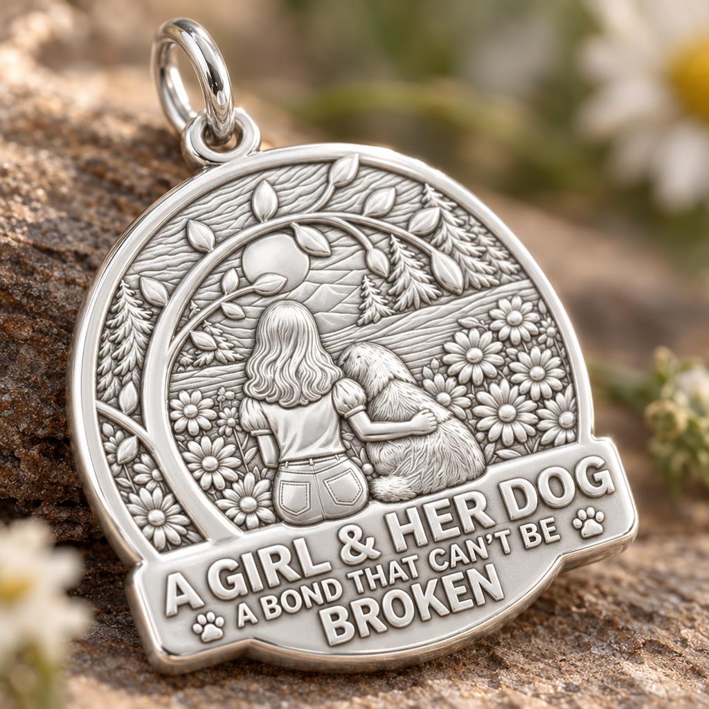 Unbroken Bond Meadow Charm and Polyester Cord Bracelet Set – macro detail of the charm
