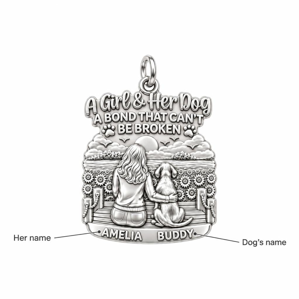Unbroken Bond Pier Charm Bracelet – Personalized Dog Mom Gift – personalization guide