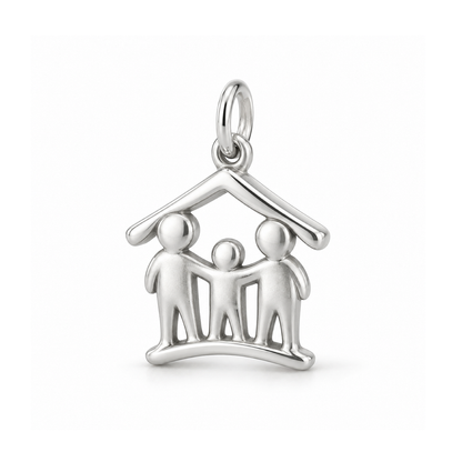 Under One Roof Charm — Silver | charm-topics-remaining-444-2026-09-14 | topic-290