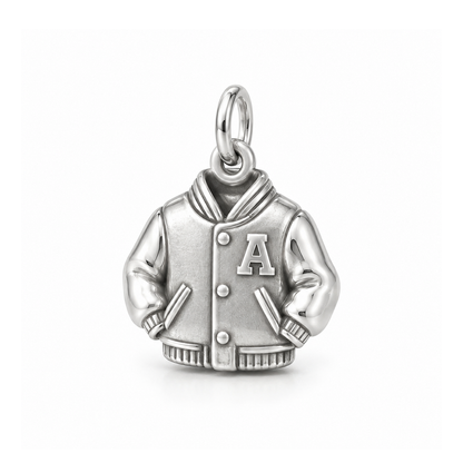 Varsity Jacket Charm — Silver | charm-topics-remaining-444-2026-09-14 | topic-412