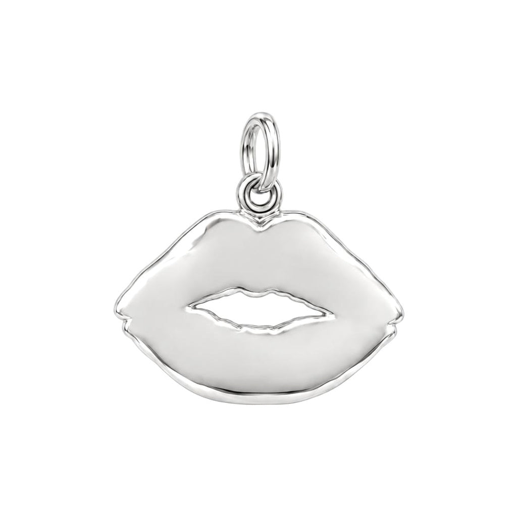 Velvet Kiss Charm Bracelet – Personalized Couple Gift – back of the charm, engraving area