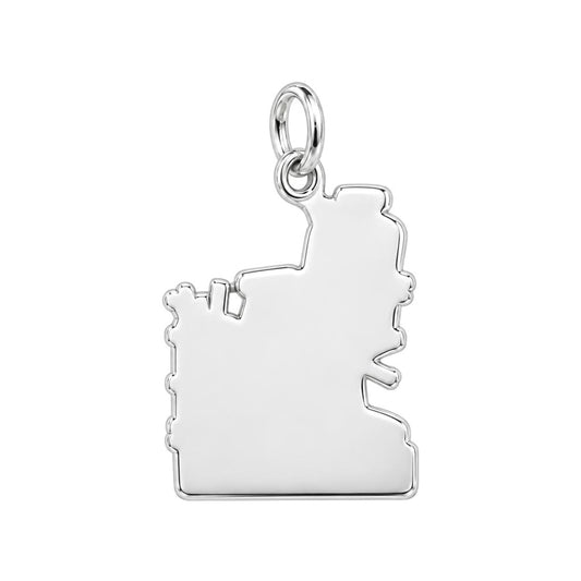 Vintage Barber Chair Charm Bracelet – Personalized Barber Gift – back of the charm, engraving area