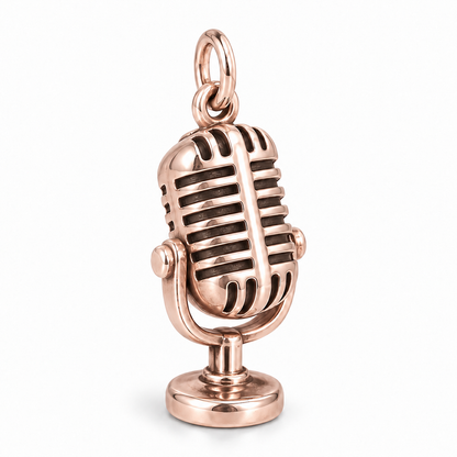 Vintage Microphone Charm — Rose Gold | charm-topics-remaining-444-2026-09-14 | topic-003