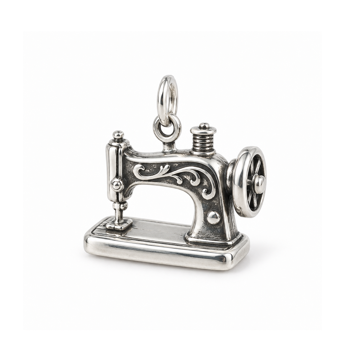 Vintage Sewing Machine Charm — Silver | charm-topics-remaining-444-2026-09-14 | topic-229