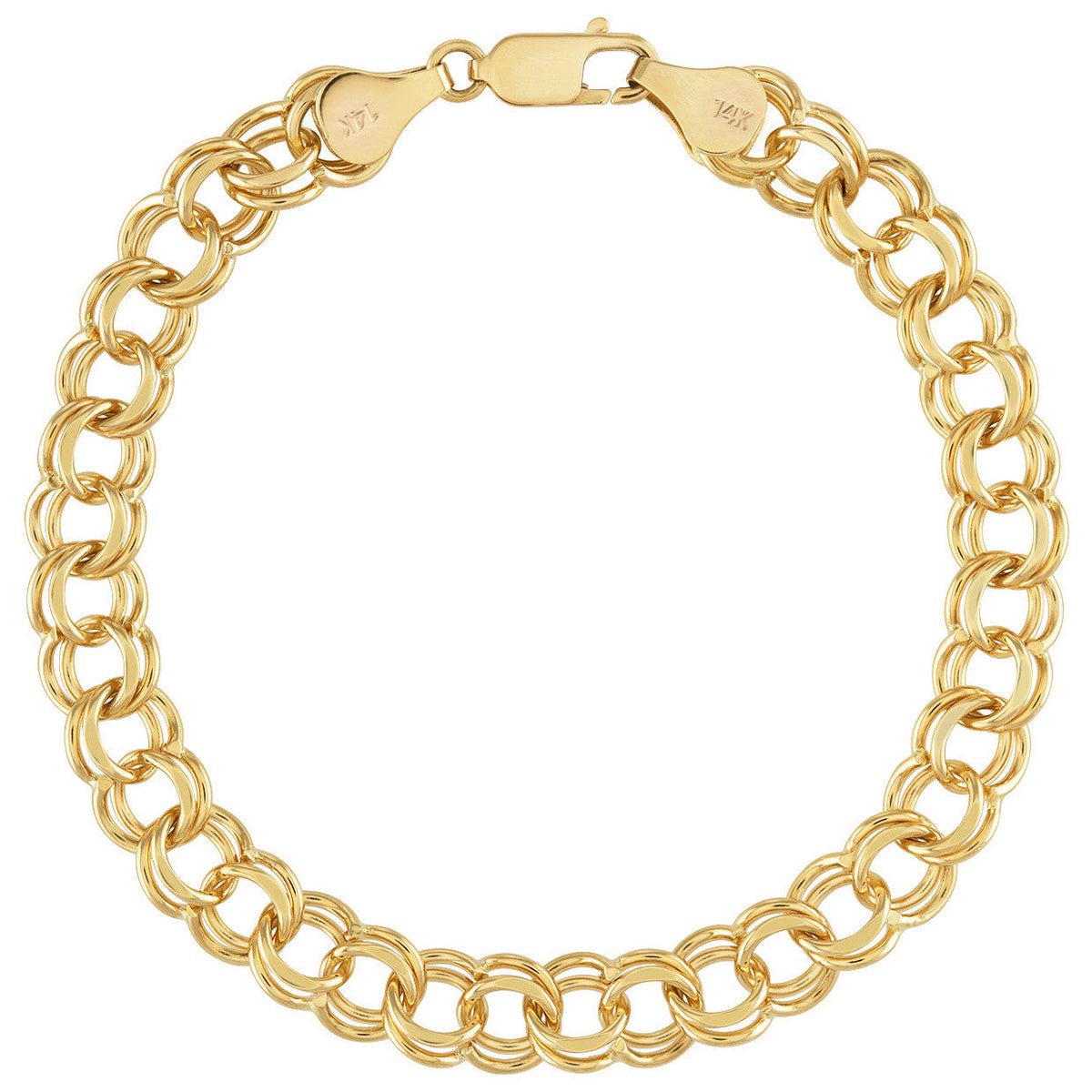 Violet Charm Bracelet — gold finish product image