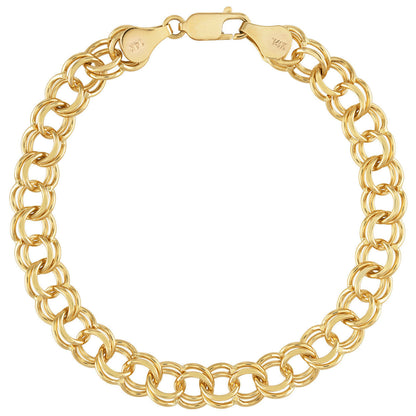 Violet Charm Bracelet — gold finish product image