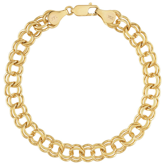 Violet Charm Bracelet — gold finish product image