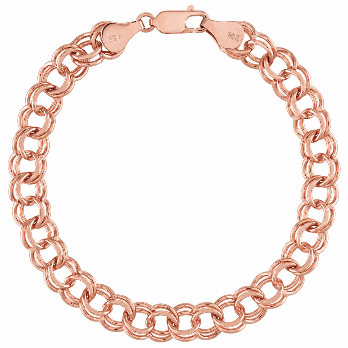 Violet Charm Bracelet — rose finish product image