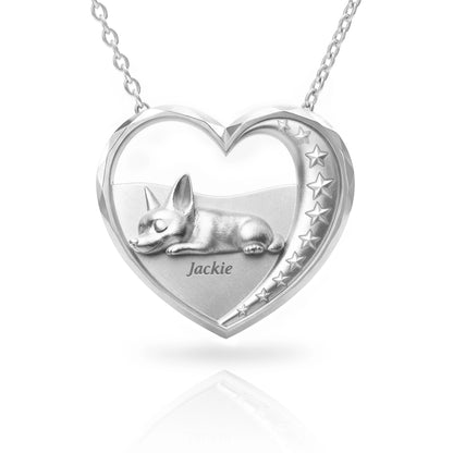 Soulyshine Starry Slumber – Personalized Pet Heart Necklace