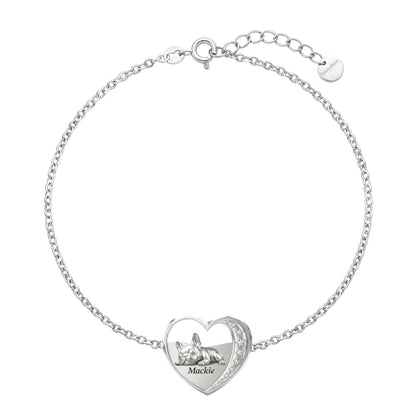 Soulyshine Starry Slumber – Personalized Pet Heart Bracelet