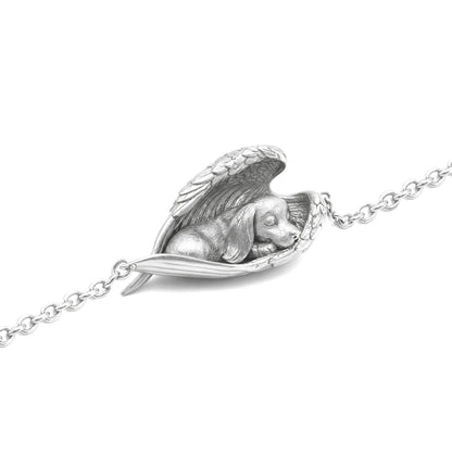 Soulyshine The Sleeping Angel – Personalized Pet Bracelet