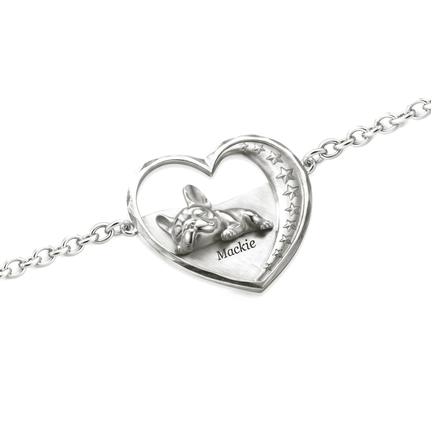 Soulyshine Starry Slumber – Personalized Pet Heart Bracelet