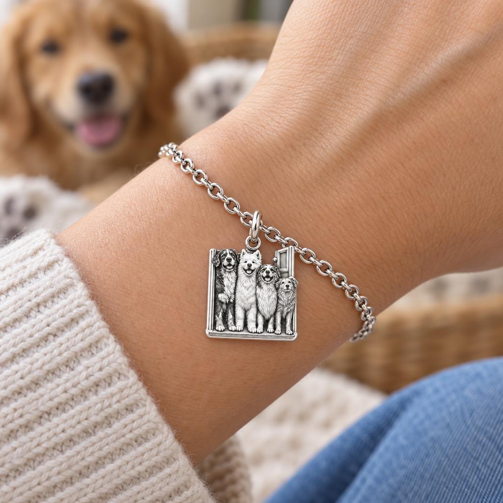 Waiting at the Door Charm Bracelet Set – worn / in use