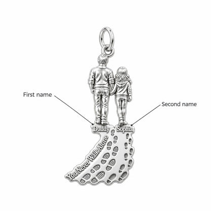 Walk With Me Charm Bracelet – Personalized Dad Gift – personalization guide