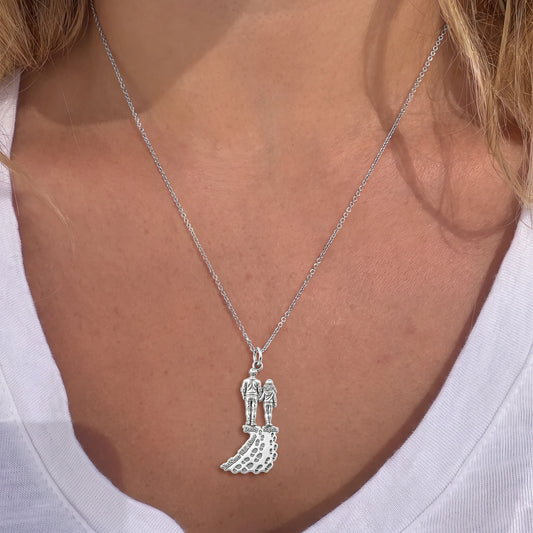 Walk With Me Charm Necklace Set – worn / in use