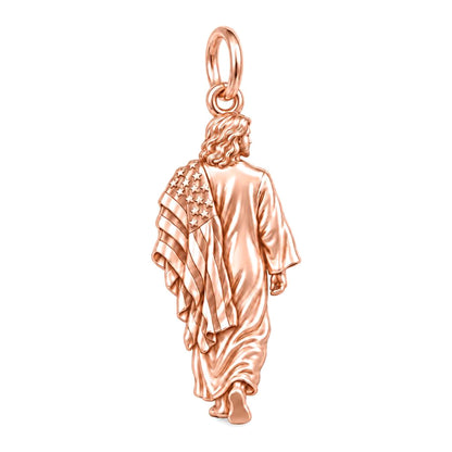Walking with Faith Charm and Polyester Cord Bracelet Set