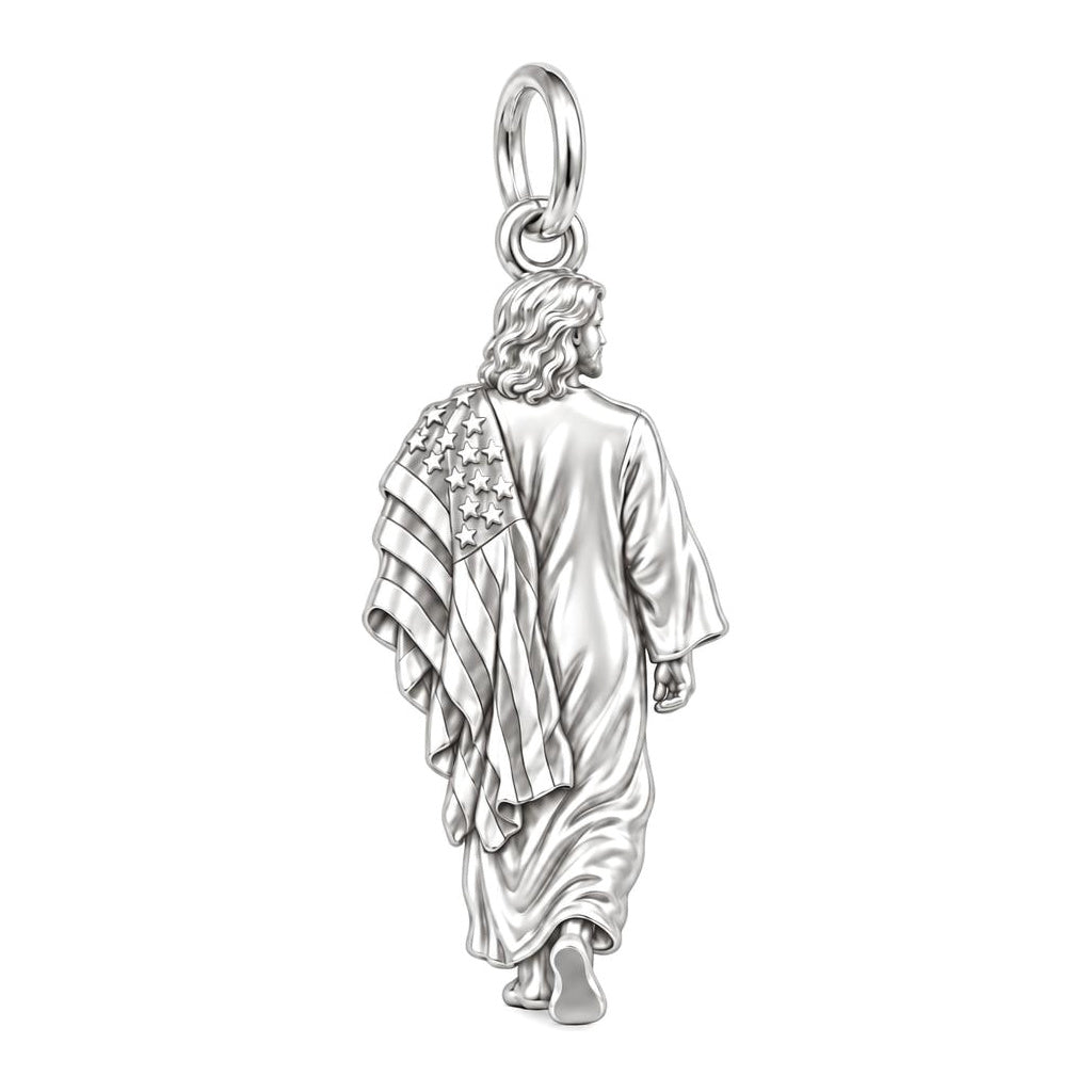 Walking with Faith Charm and Polyester Cord Bracelet Set