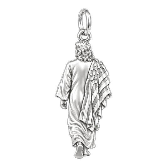 Walking with Faith Charm and Polyester Cord Bracelet Set